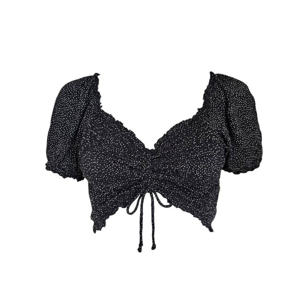 goth milkmaid crop top